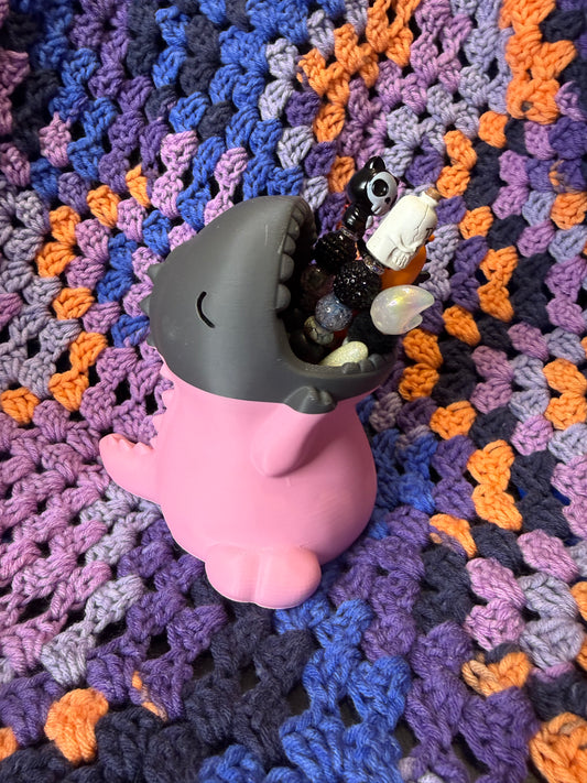 Pink gray Dino